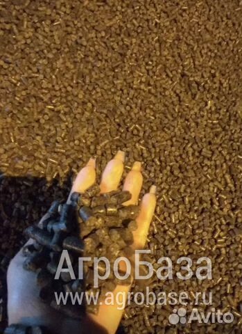 Пеллеты (топливные гранулы) из лузги подсолнечника, диаметр 8 мм
